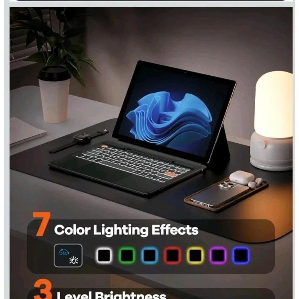 Doohoeek Bluetooth Keyboard For Surface Pro 11/10/9/8/X 12.3